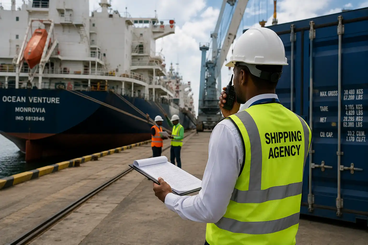 Shipping agency — vessel and port operations